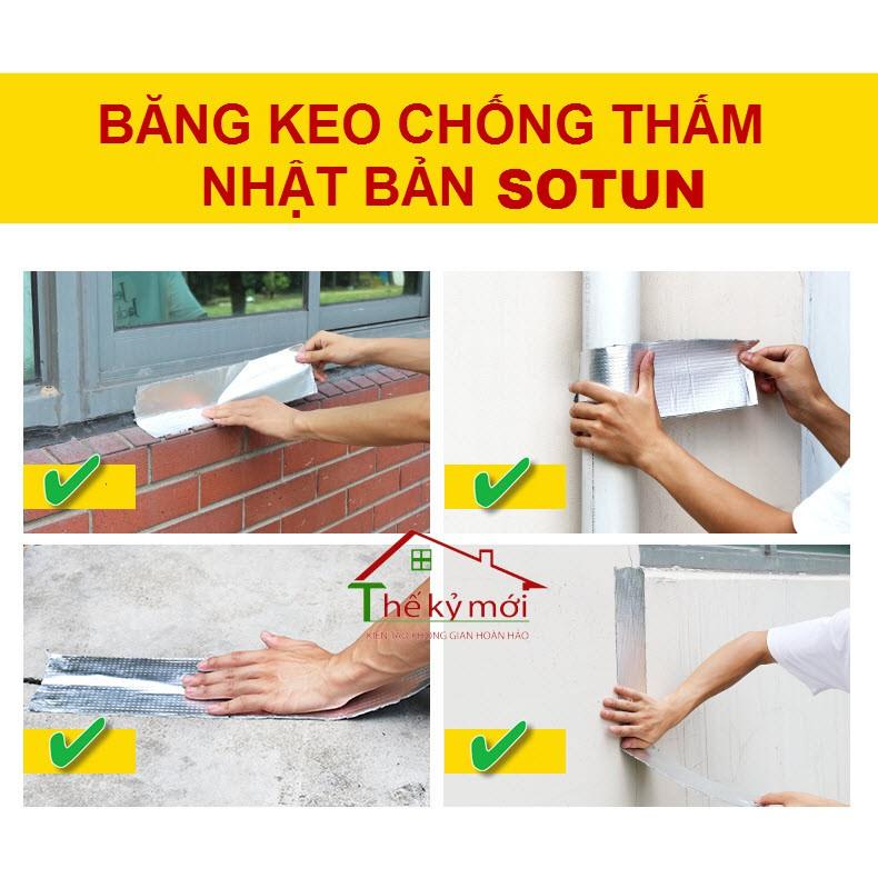 Băng keo chống thấm tường nhà, mái tôn dán bể nước,.....đa năng trên mọi vật liệu