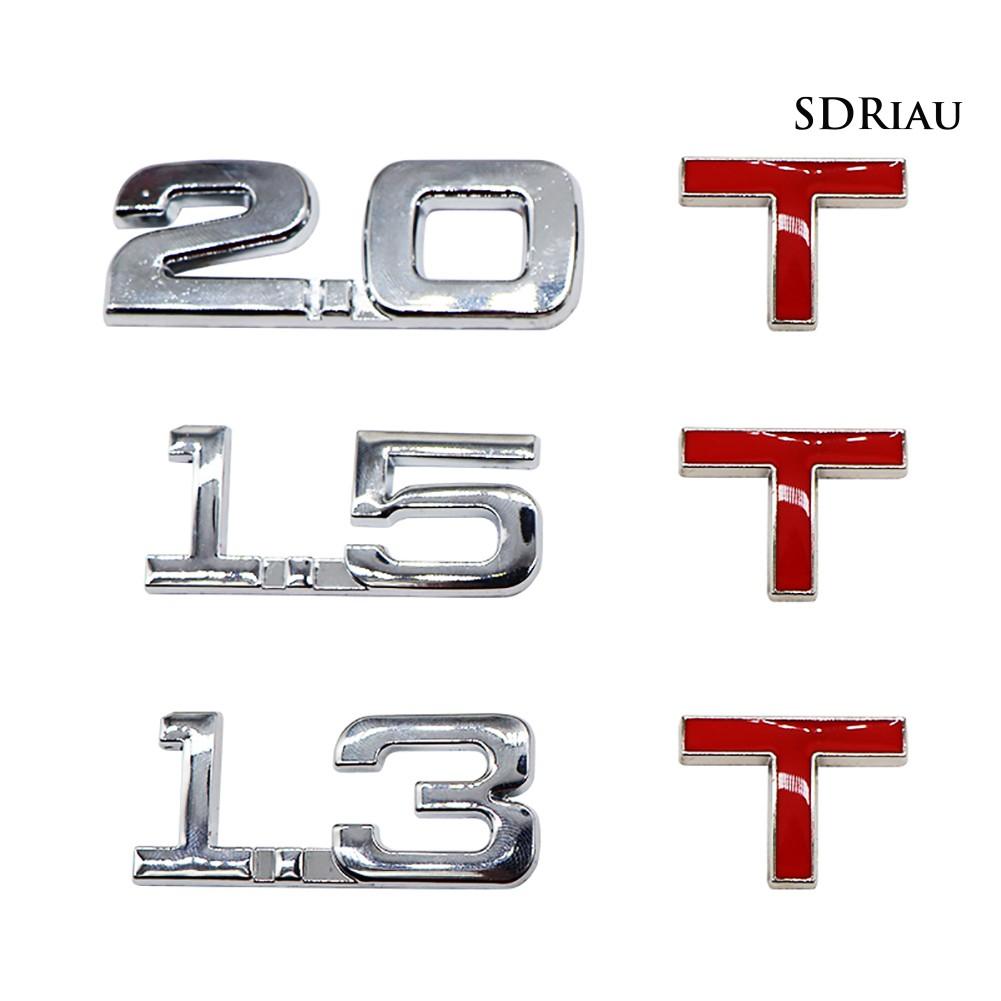 Sticker Kim Loại 3d Dán Trang Trí Xe Hơi 1.6 1.8 2.0 3.0 T
