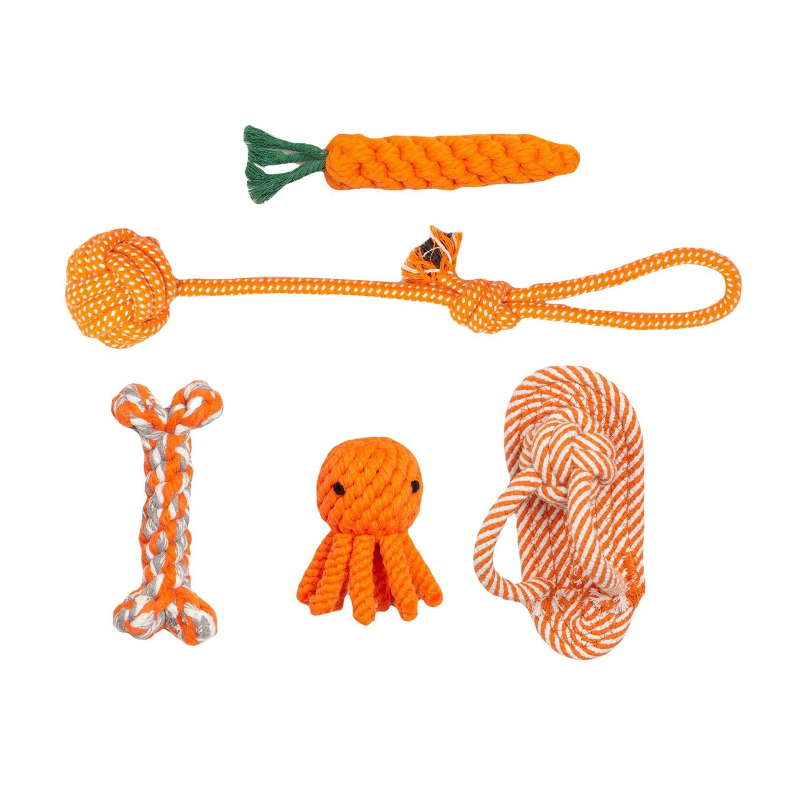 5Pcs Dog Chew Toys Puppy Chew Toys for Teething for Small Medium Large Dogs
