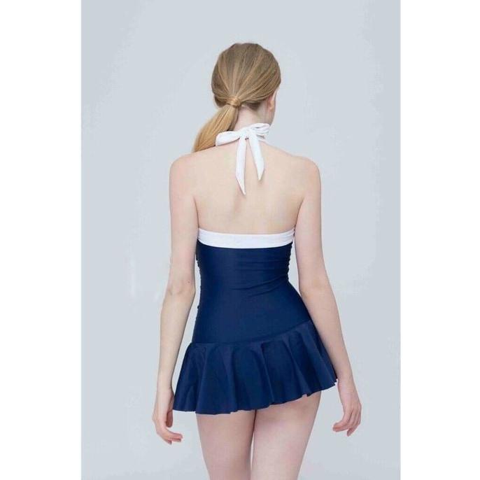 Đồ bơi nữ 1 mảnh kín đáo # bikini đi biển liền mảnh váy nhúng che bụng LT-043