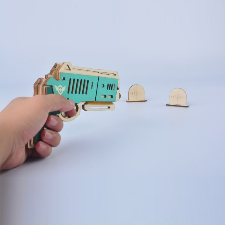 Đồ chơi lắp ghép gỗ 3D Mô hình Chuyển động Đồ bắn thun