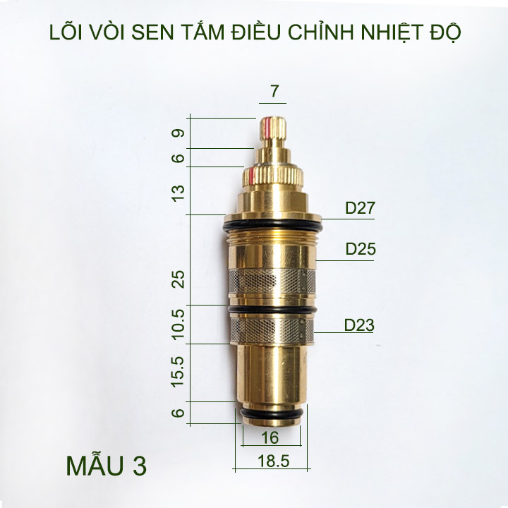 Phụ kiện lõi vòi sen tắm thông minh điều chỉnh và cố định nhiệt độ