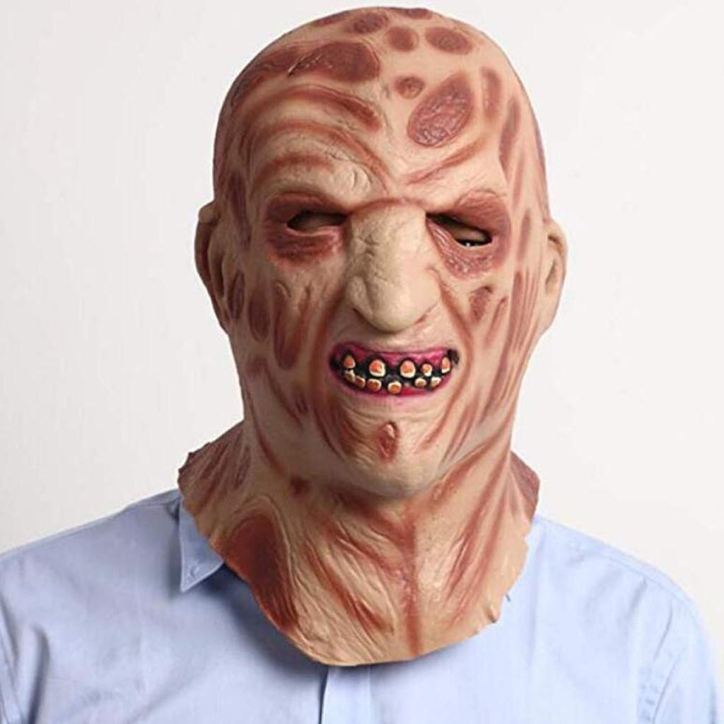Scary Halloween Masks Horrible Mask - Creepy Zombie Monster Latex Mask Costume for Adults
