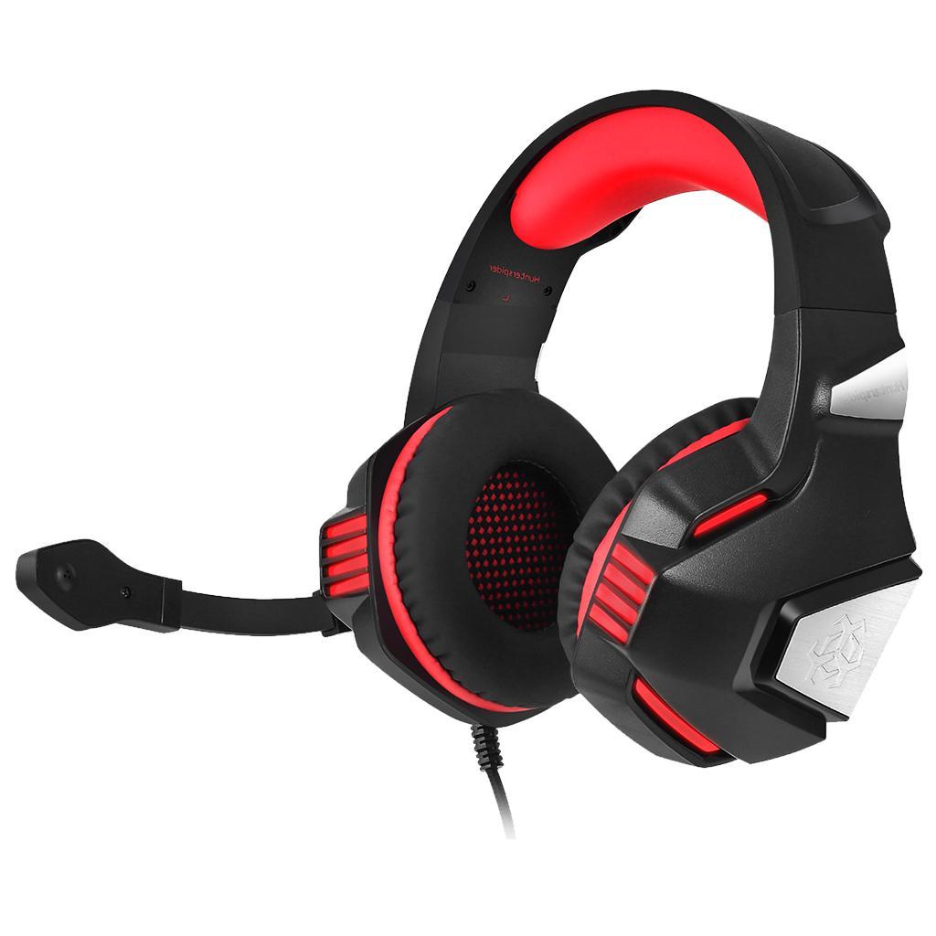 Gaming Stereo Headset Soft Memory Earmuffs Headphone with Light