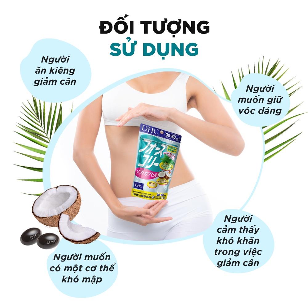 Viên Uống Dầu Dừa Hỗ Trợ Giảm Cân DHC 30 ngày