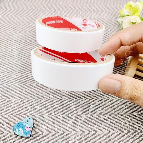 1 cuộn băng keo 2 mặt các size 12mm / 24 mm / 48 mm