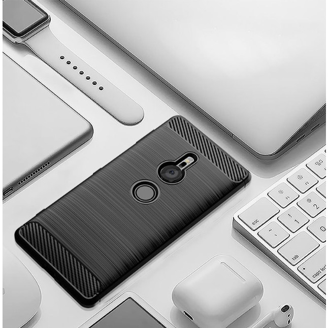 Ốp lưng chống sốc Vân Sợi Carbon cho Sony Xperia XZ2