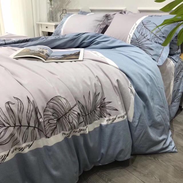 Set Cotton Living Nhập Khẩu Cao Cấp Mẫu Hoa Khung