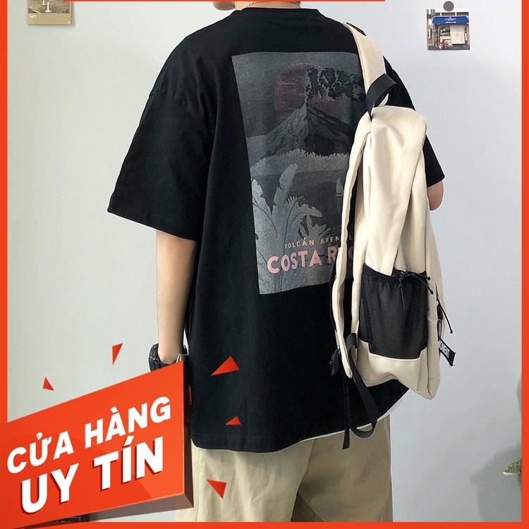 Áo thun tay lỡ cotton costa [ áo thun tay lỡ unisex nam nữ đều mặc được