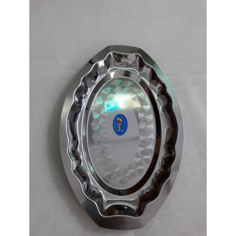 Đĩa Hay Khay INOX, Đĩa Hấp cá cạn hay Đựng Cá Tiện Dụng Có Đủ Size