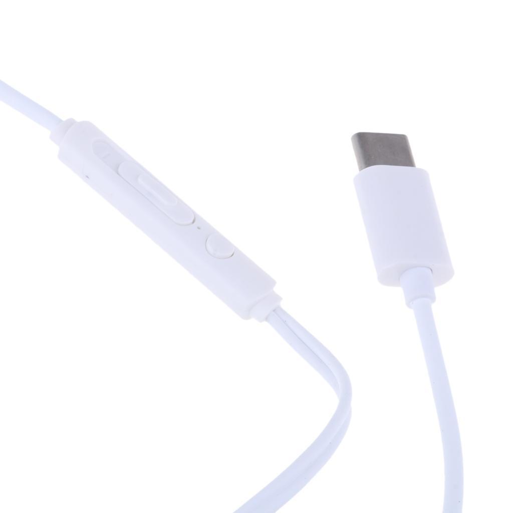 USB Type C Earphones Digital Headphones Stereo Bass Noise Cancelling