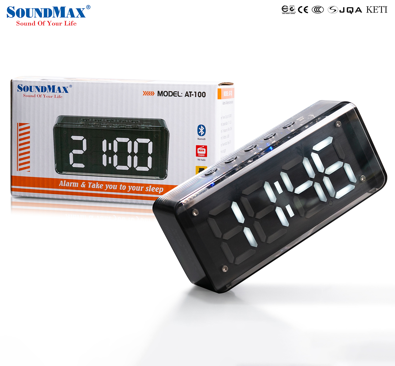 Loa Bluetooth SoundMax AT-100 - Hàng Chính Hãng - Bảo hành 12 tháng