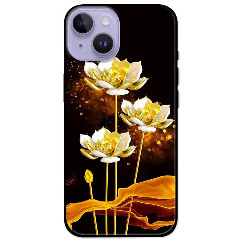 Ốp lưng dành cho Iphone 14 - Iphone 14 Plus - Iphone 14 Pro - Iphone 14 Pro Max - Sen Trắng Vàng