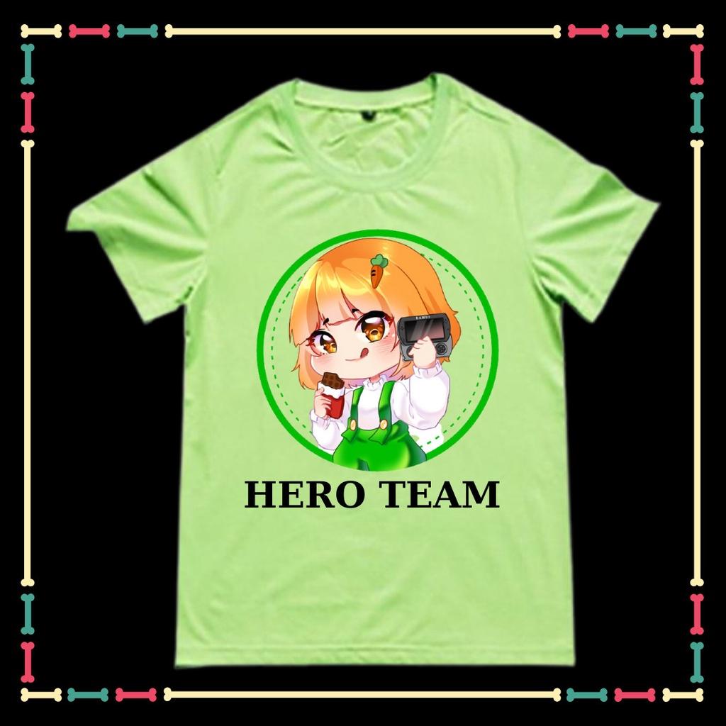 Áo thun ngắn tay cổ tròn cho trẻ em hit hot mẫu HERO TEAM đủ size áo đủ màu sắc