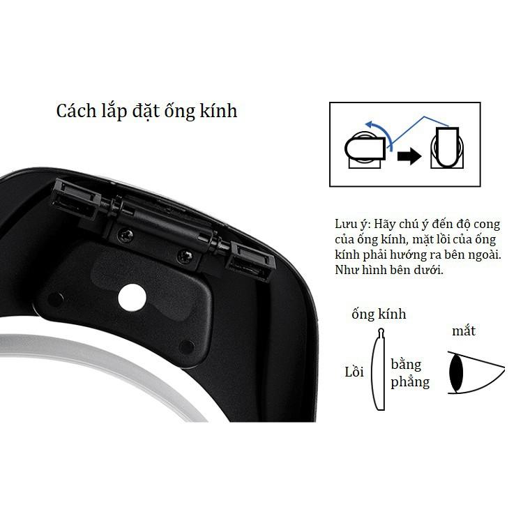 Kính Lúp Đeo Đầu Có Đèn 81001-F