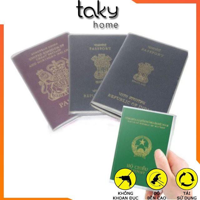 Bao Passport – Vỏ Bọc Hộ Chiếu,  Dẻo Trong Suốt, Tiện Dụng, An Toàn Khi Đi Du Lịch, Nhỏ Gọn, Dễ Dàng Sử Dụng - Takyhome5310