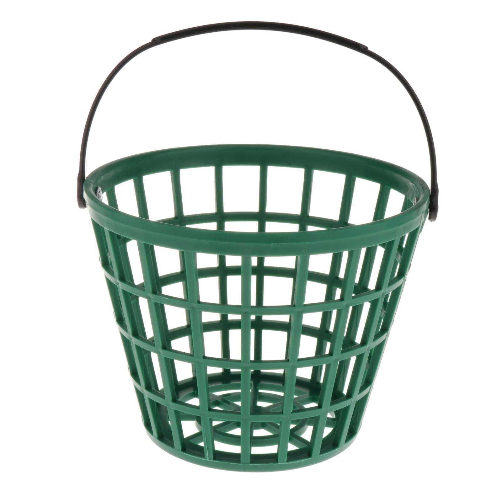 2xSolid Golf Ball Basket Golf Range Bucket Storage Organizer Holds 50 Balls
