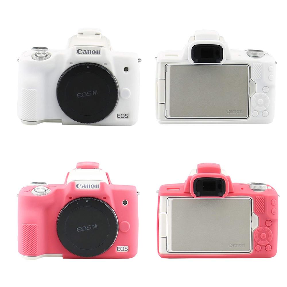 M50II Soft Silicone Armor Bao Da Bảo Vệ Vỏ Túi Máy Ảnh Cho Canon EOS M50 Mark II Màu sắc: Đen