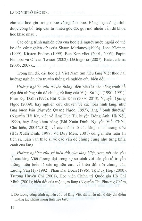 Làng Việt Ở Bắc Bộ - Truyền Thống Và Biến Đổi (Bìa cứng)