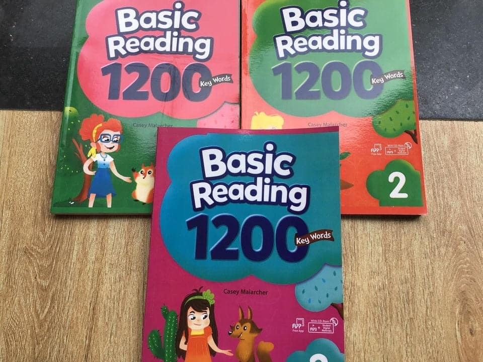 Basic reading 1200 Keys Words- bộ 3Q in màu lazer