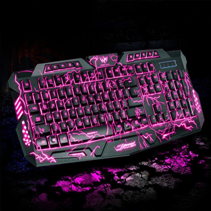 Bàn Phím Gaming Có Dây Tích Hợp Đèn Led Nền Cho Pc Laptop