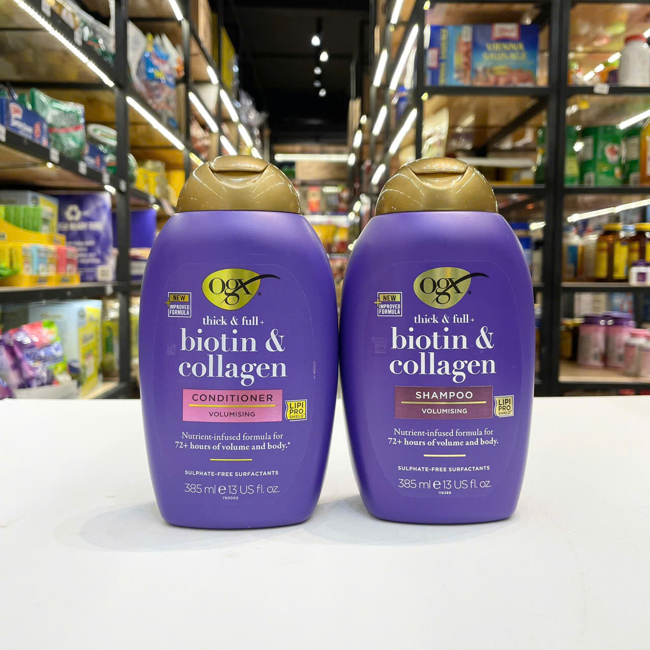 Bộ Dầu Xả Và Dầu Gội Ogx Biotin &amp; Collagen 385ml