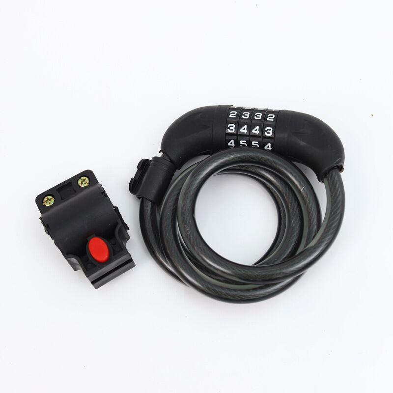 Đảm bảo chất lượng khóa tổ hợp khóa xe đạp khóa tổ hợp 4 số khóa chống trộm xe đạp leo núi khóa xích khóa xe máy điện khóa dây