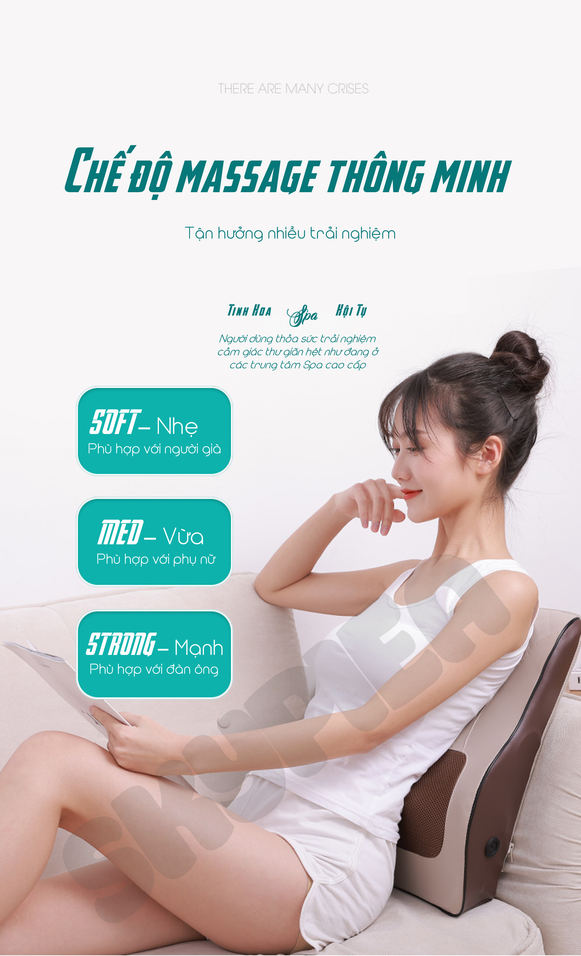 Gối Massage Hồng Ngoại - Đệm Gối Massage Kiêm Tựa Lưng 16 bi - Sử Dụng Pin Sạc - Mát Xa Cổ, Vai, Gáy