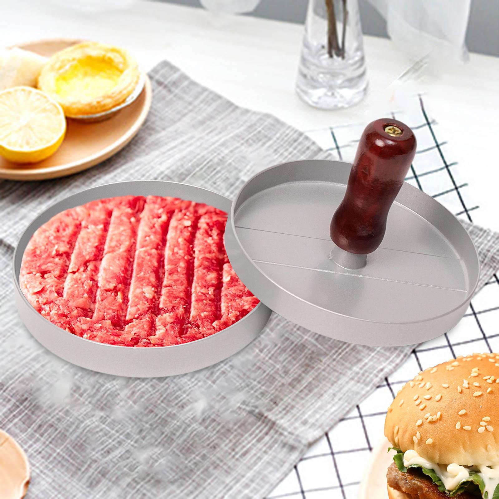 Burger Press, Hamburger Press Patty Maker, Kitchen Tool Nonstick Aluminum Alloy for Sandwich, Grill, Beef, Meat
