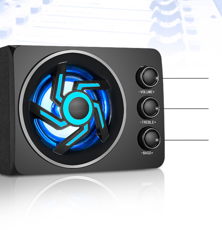 Bộ Loa Vi Tính Để Bàn D-209 + Tai Nghe Bluetooth Nhét Tai