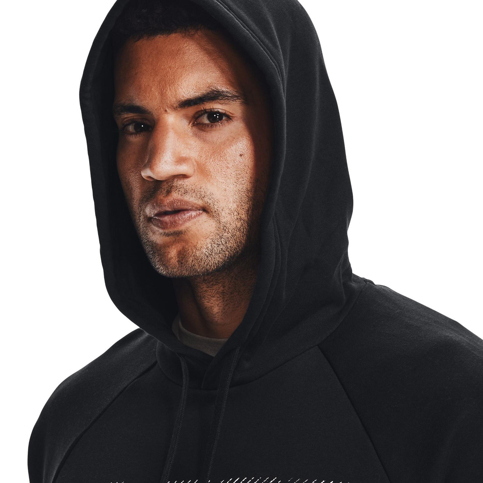Áo khoác hoodie tay dài có nón thể thao nam Under Armour Project Rock Rival Fleece - 1367109-001