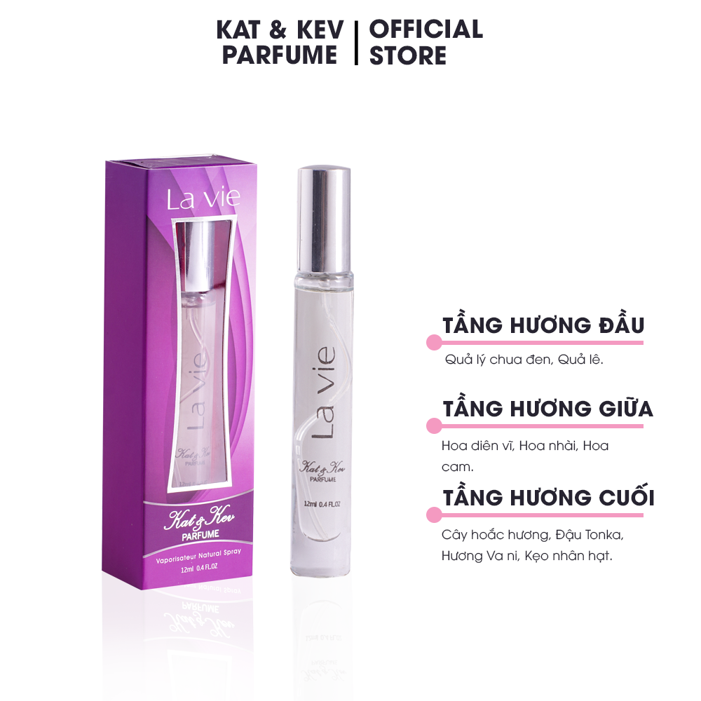 NƯỚC HOA CAO CẤP KAT&amp;KEV THANH MÁT THUẦN KHIẾT LAVIE 12ML