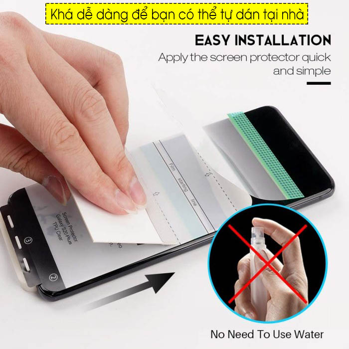 Miếng dán màn hình silicon chống trầy cho Samsung Galaxy S20 hiệu Vmax  - hàng nhập khẩu