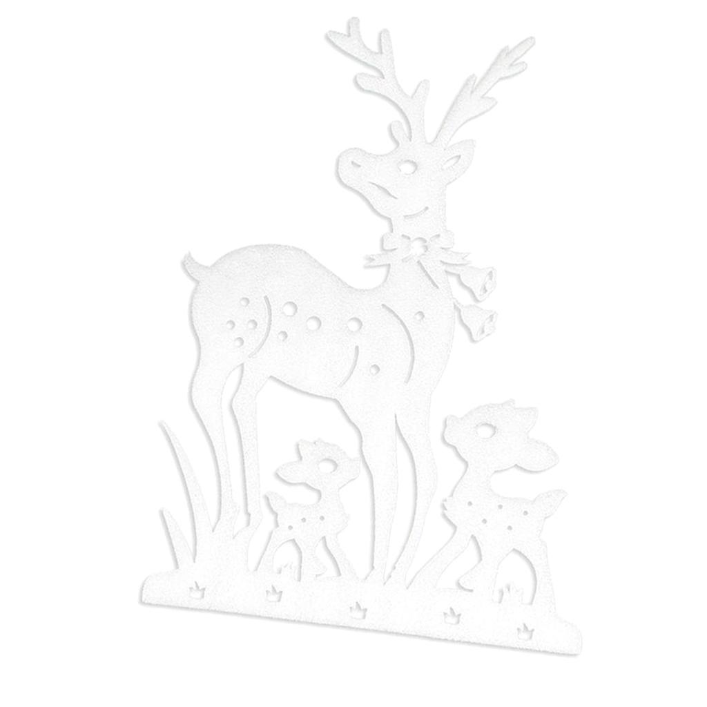 Merry Christmas Foam Deer Elk Christmas Decoration Christmas Home Window DIY