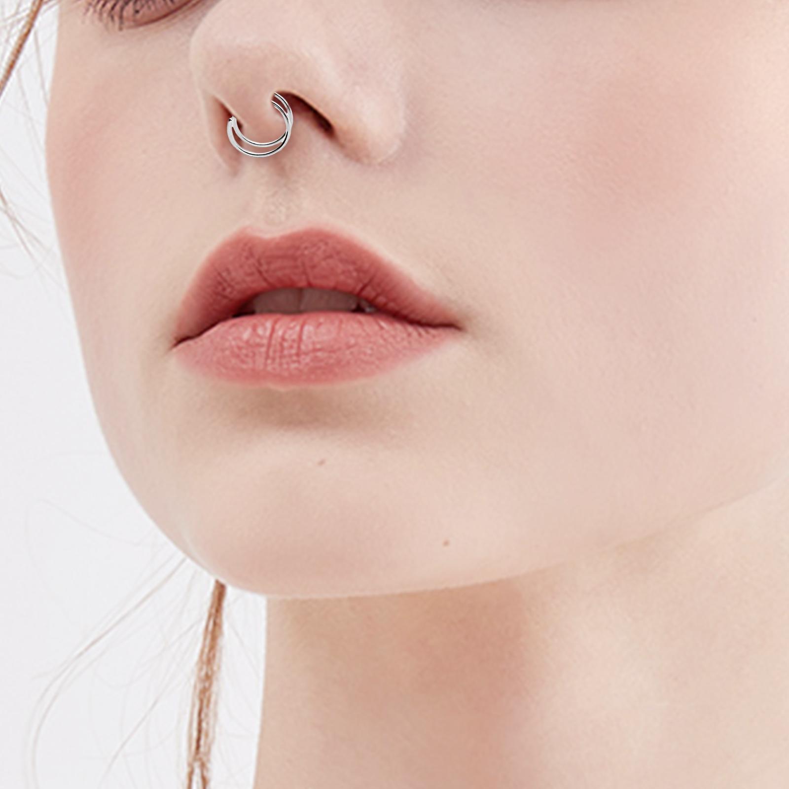 10 Count 6mm Nose Rings Spiral Nose Hoop  Birthday