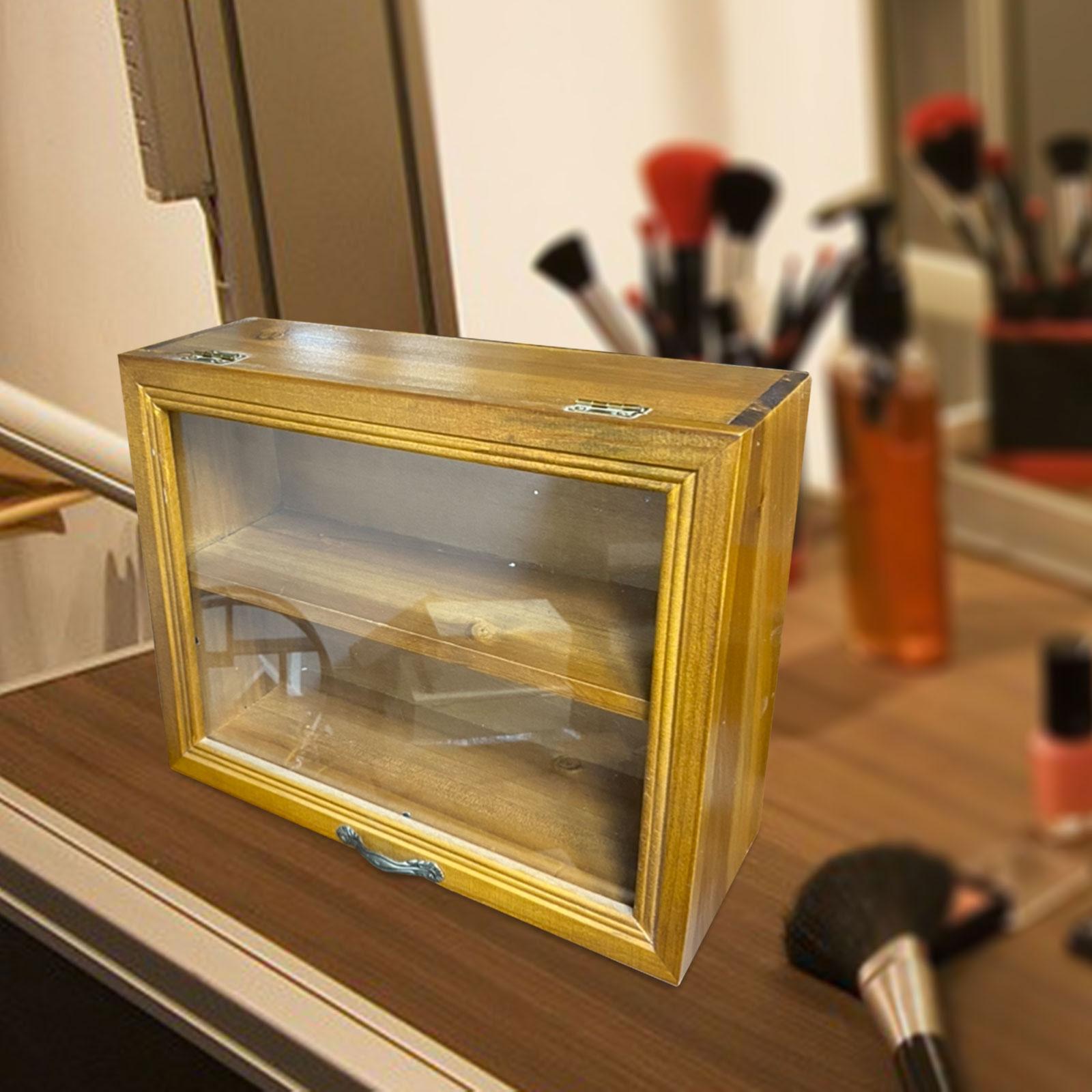 Wood Cabinet Desktop Display Rack Shelf for Bathroom Kitchen Cabinet