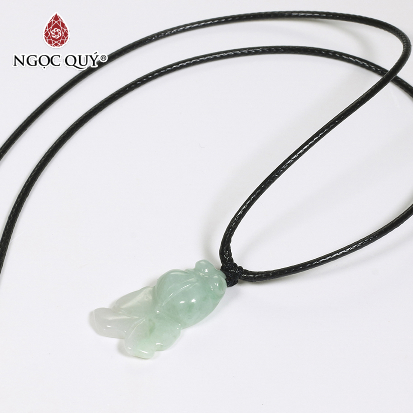 Mặt dây chuyền hình cá vàng đá cẩm thạch phỉ thúy mệnh hỏa, mộc - Ngọc Quý Gemstones