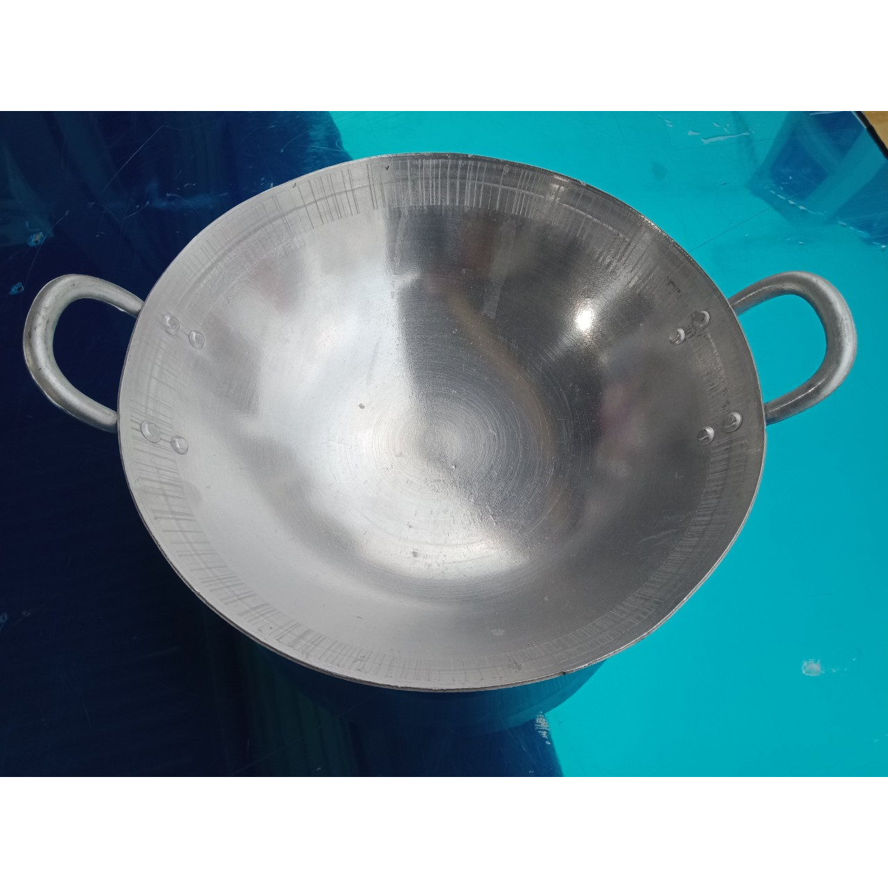 Chảo nhôm công nghiệp chuyên dụng cho nhà hàng, khách sạn, bếp ăn tập thể- 55cm