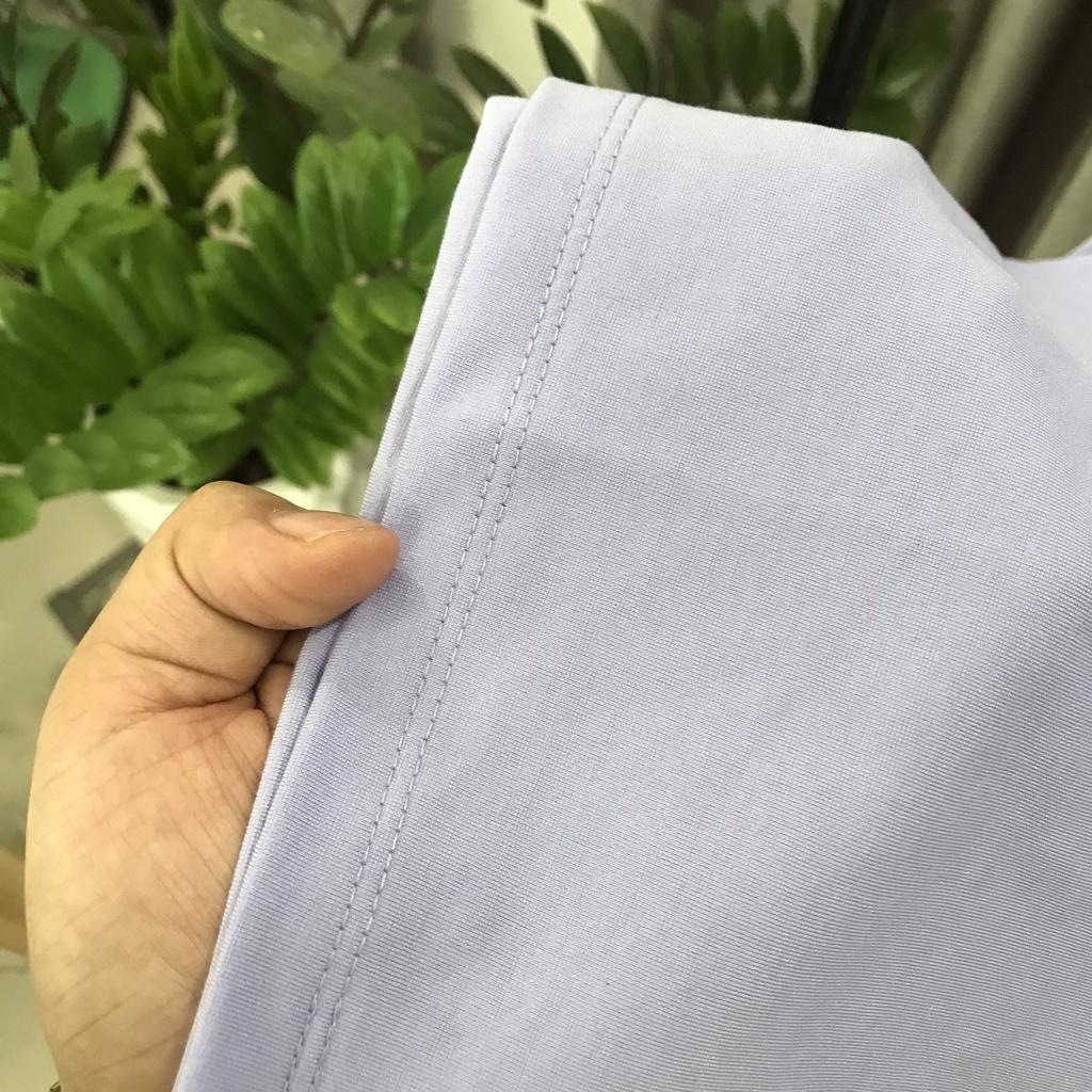 Áo Thun Tay Lỡ Form Rộng Unisex Chất Áo Phông Mềm Mịn Cho Cả Nam Nữ Trơn Màu Tím