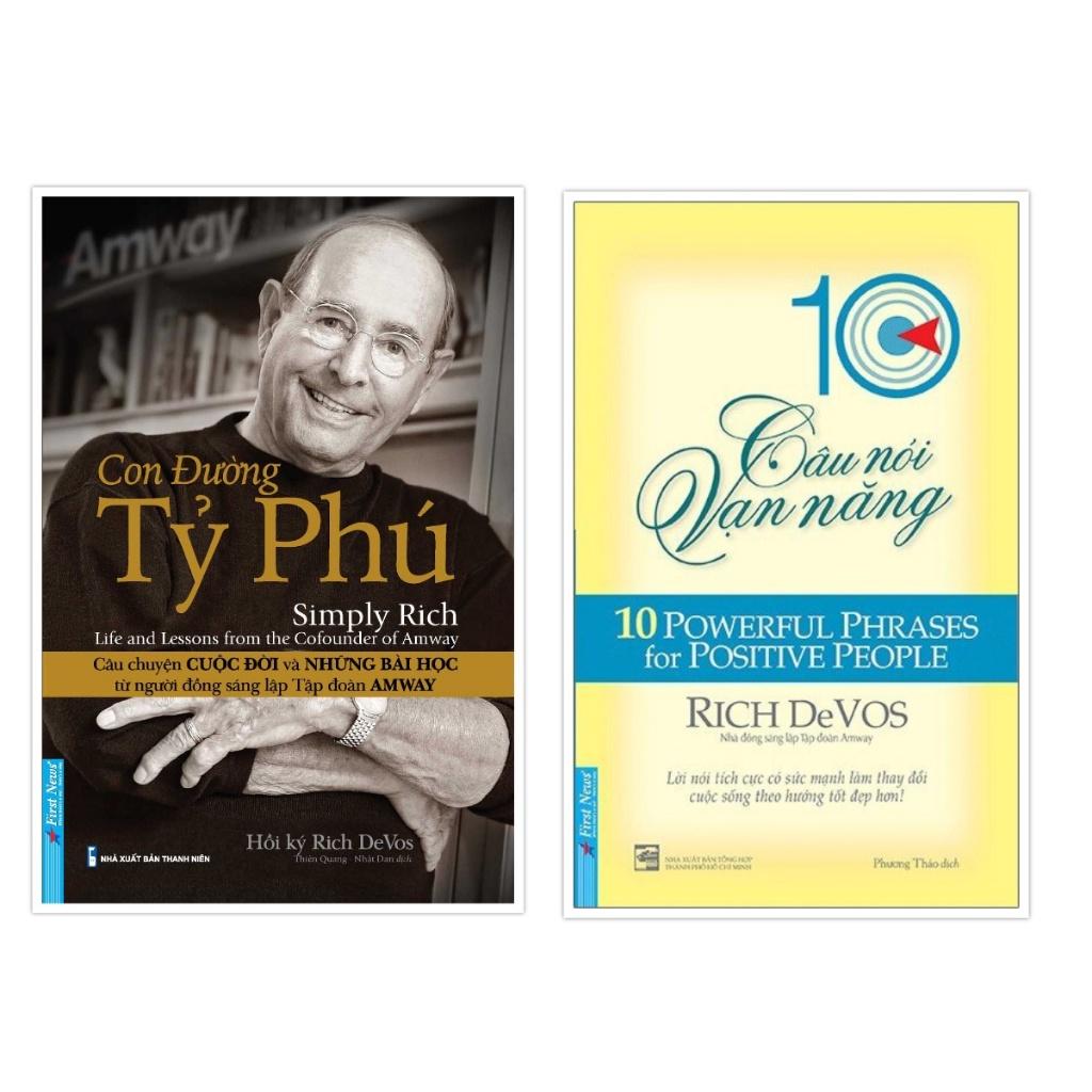 Combo Rich DeVos Con Đường Tỷ Phú + 10 Câu Nói Vạn Năng - Bản Quyền
