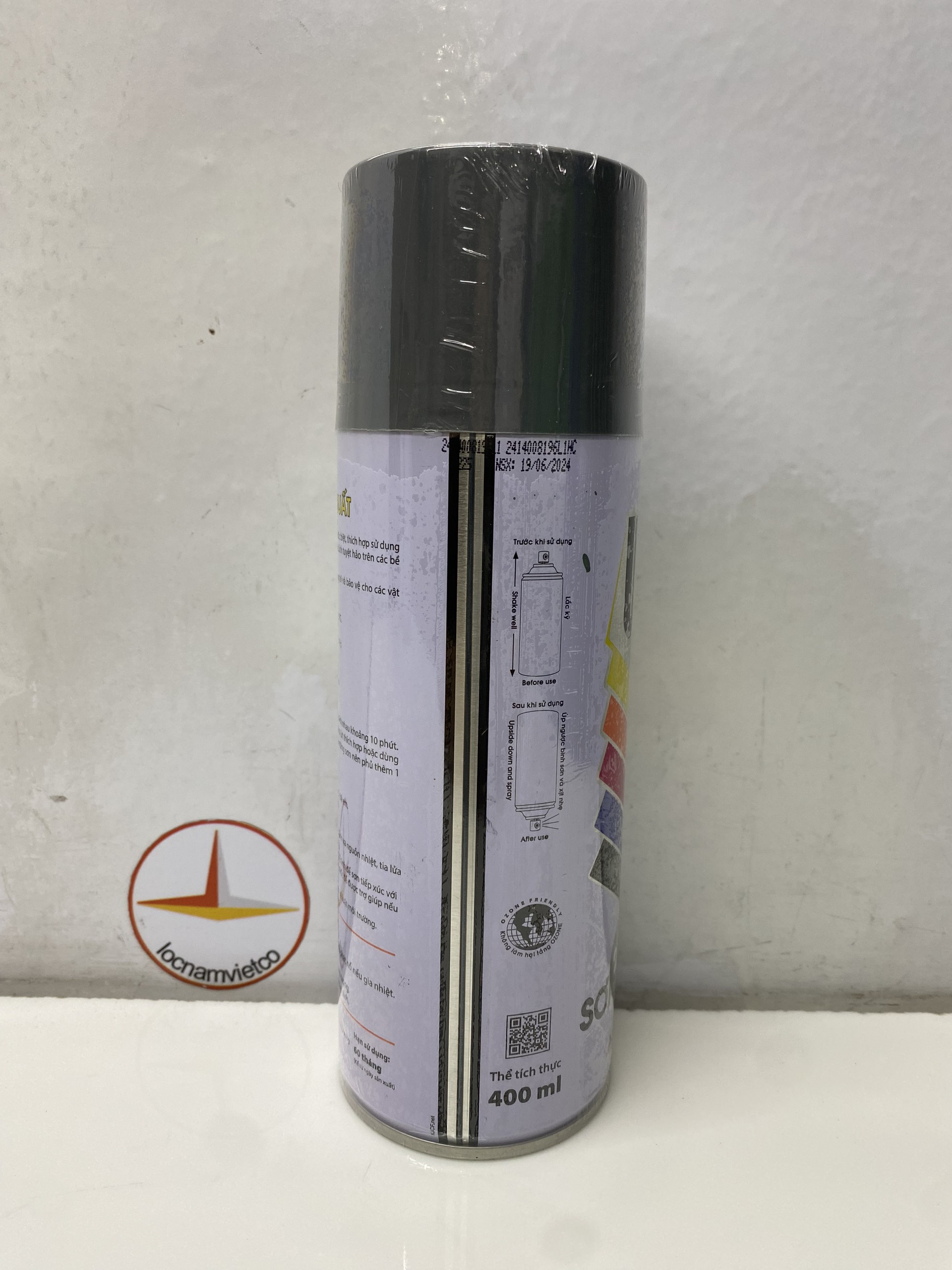 Sơn xịt Win màu xám 225 (mờ) 400ml