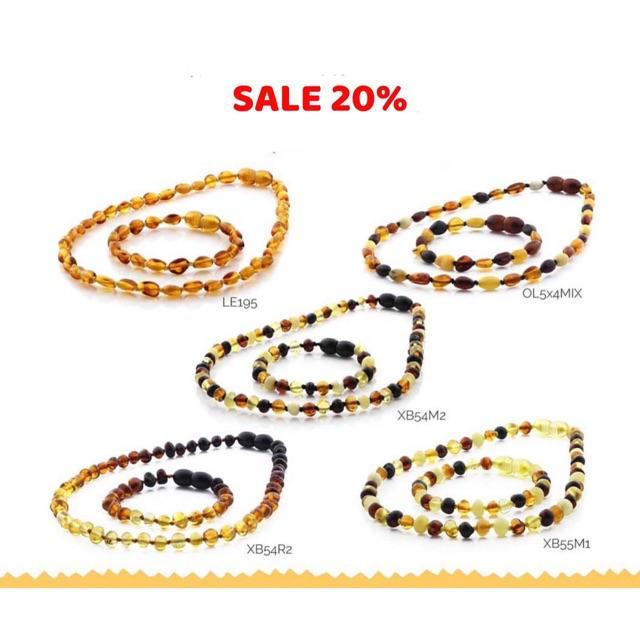 Vòng cổ Amber size 35 cm ( bé 0-3 tuổi)