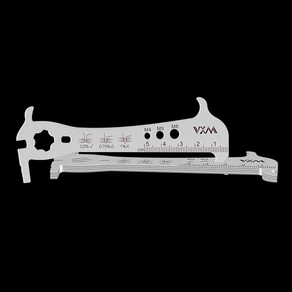 Dụng cụ đo độ hư hỏng của xích, móc xích, đo vít, phương pháp tháo rời đai ốc van presta, thanh mở rộng van presta và tháo gỡ và lắp ráp lõi van presta, sáu chức năng trong một