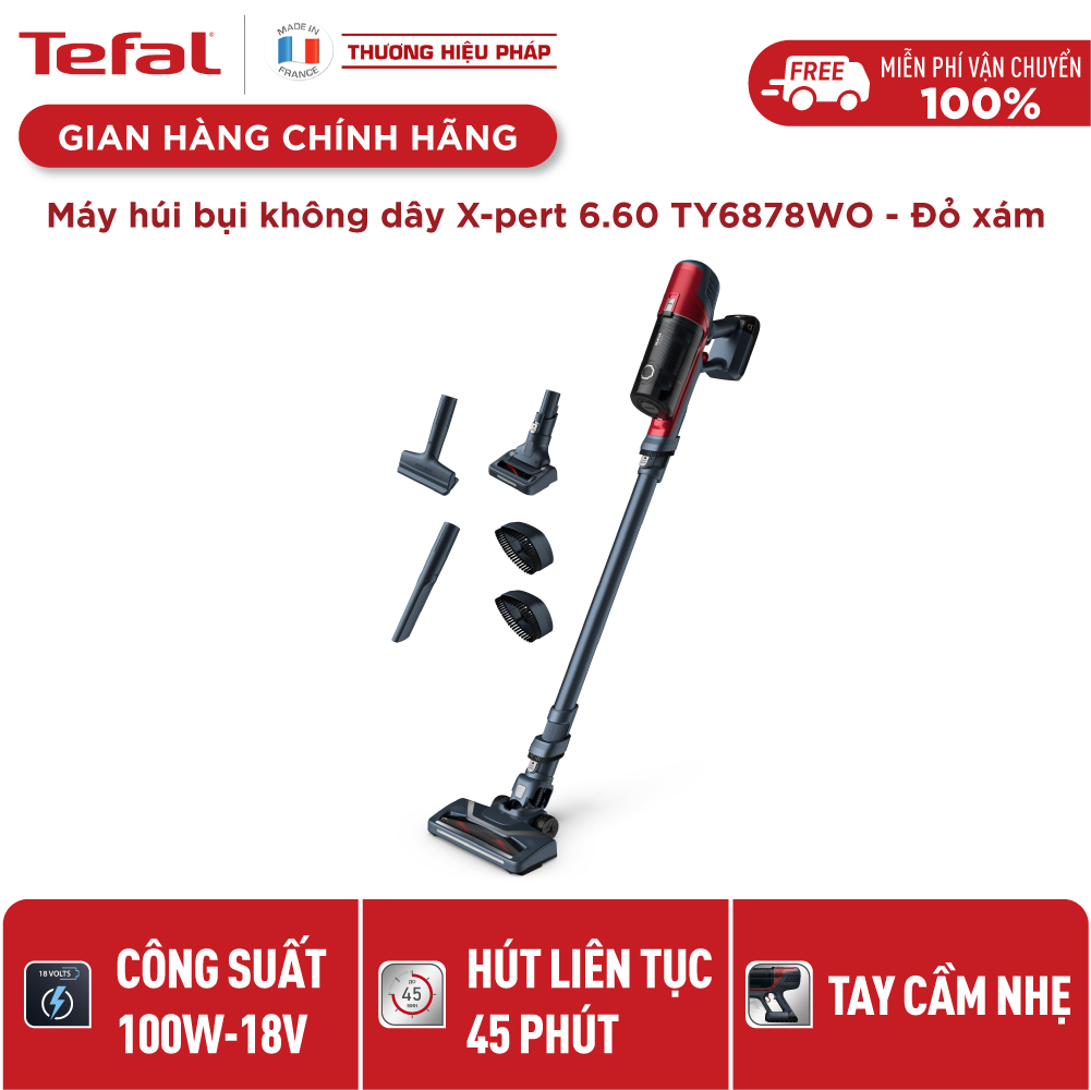 Máy hút bụi cầm tay không dây Tefal TY6878WO - Hàng chính hãng