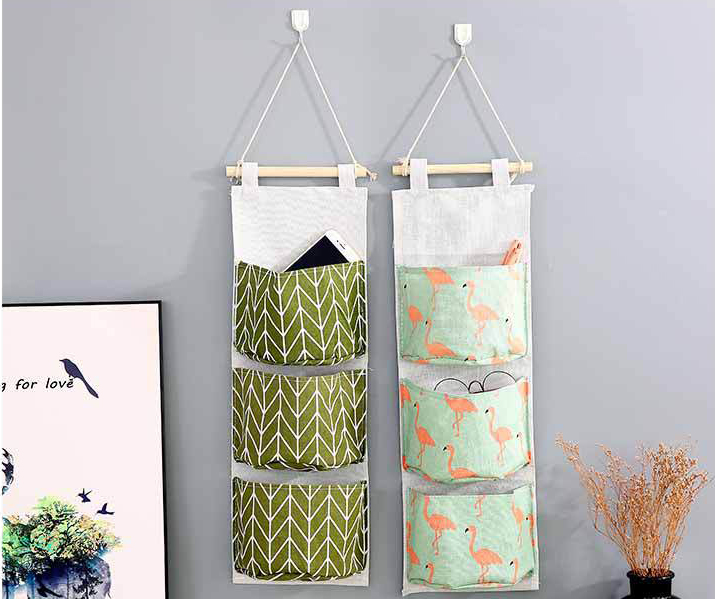 Túi Vải Treo Tường 3 Tầng Đựng Đồ Đa Năng
