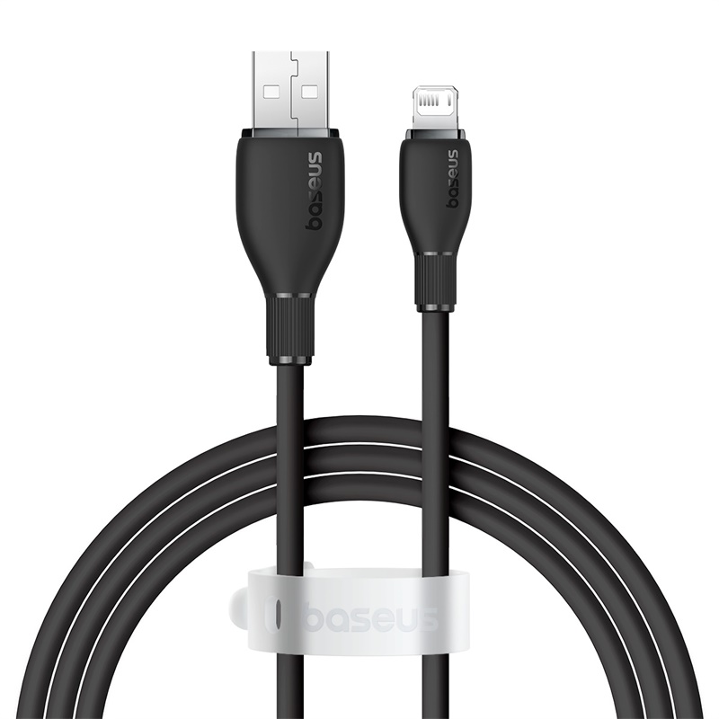 Cáp Sạc Nhanh Baseus Pudding Series Fast Charging Cable USB to iP 2.4A (Hàng chính hãng)