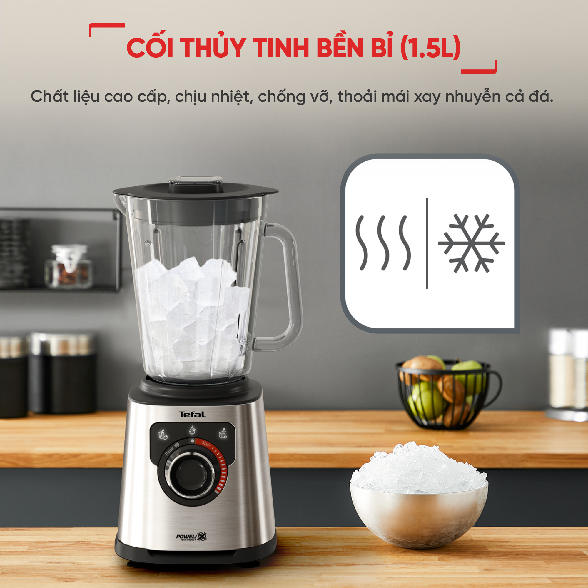 Máy xay sinh tố Tefal PerfectMix BL871D31 - Hàng chính hãng