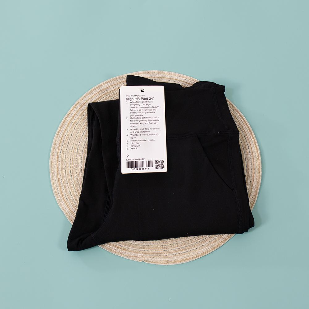 Lulu thư giãn trên eo eo đàn hồi chạy bộ cao tầng Size: 2 Color: 1pcs random color