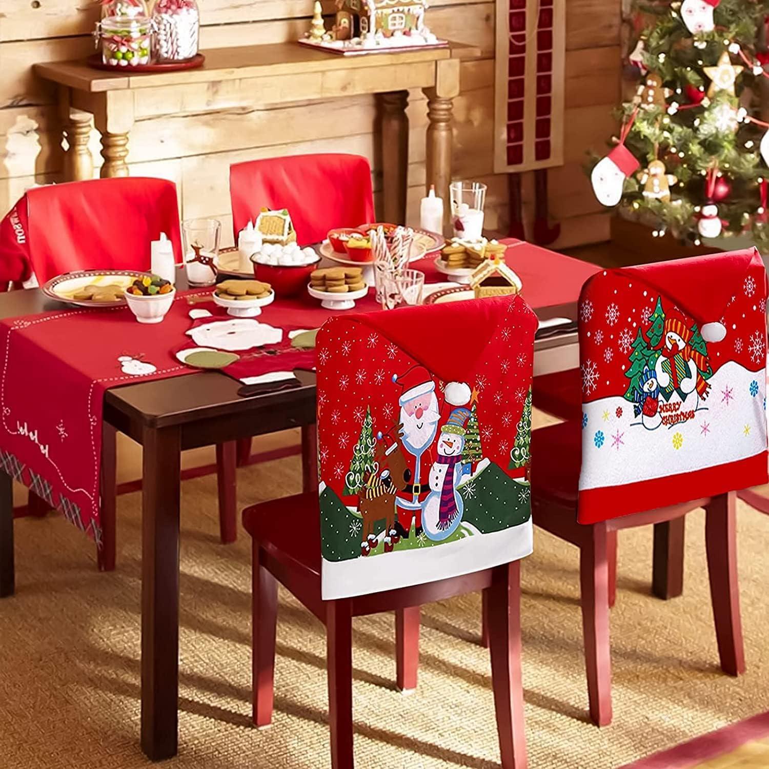 Ghế Giáng sinh bao phủ rất nhiều bảo hiểm ghế Santa Claus, Ghế Giáng sinh để trang trí Giáng sinh, nhà, phòng khách