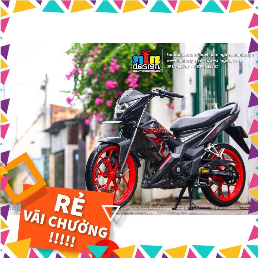 Tem Rời Sonic Mẫu Zin Đỏ Đen Xám 150R